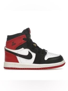 Nike Air Jordan 1 Retro High OG (TD) Black Toe Reimagined 6C New w/ Box